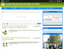 Tablet Screenshot of cdauderugby15.com